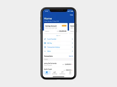 Banking app home bank bank app bank srilanka banking banking app banking dashboard banking ui bankingapp banks finance financial fintech fintech app home home screen ios ios app ios app design product design srilanka