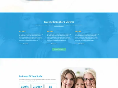 Dentist Website ui ux web web design wordpress design