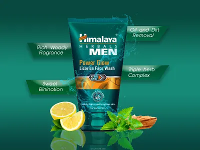 facewash banner 3d 3d art 3d banner 3d logo banner design facewash logo mockup