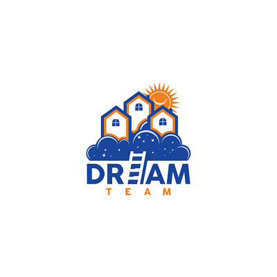 dream team design flat illustration illustrator logo minimal typography vector