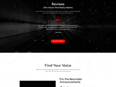 Announcer Podcast Website ui ux web web design wordpress design