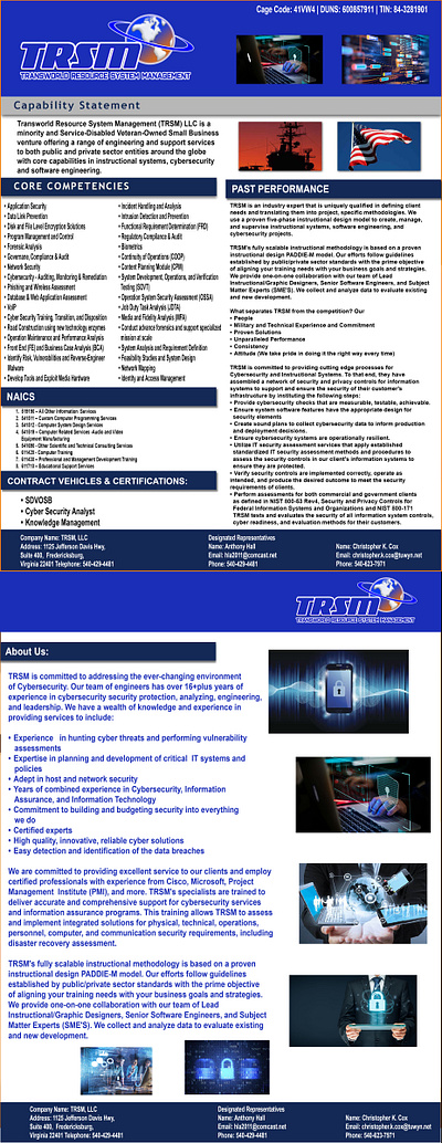 trsm capabilities design