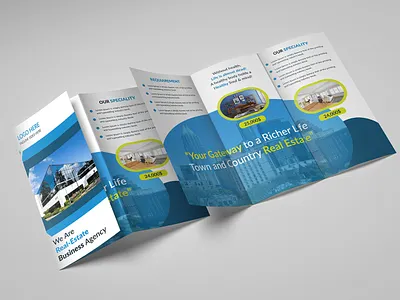 Tri Fold Brochure Design ads design advertisement blue brand identity branding design brochure brochure design brochure template business card design flyer graphic design logo media kit print template