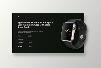 Email Receipt / Daily UI #017 017 apple watch dailui daily daily 100 challenge daily ui daily ui 017 dailyui dailyuichallenge design email email design email marketing email receipt find job hire hiring ui watch web