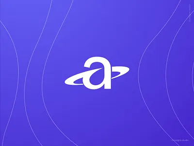 A + Orbit a icon a letter a letter logo a letter logo design a logo a logo design a orbit a symbol app design branding illustration planets space symbol symbol design symbol icon