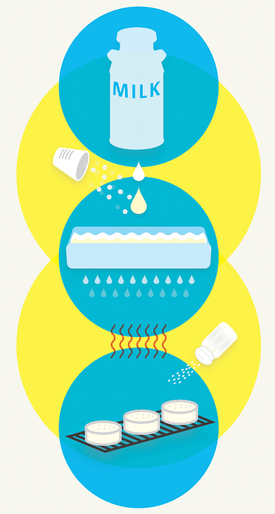 En faire tout un fromage cheese color design editorial fun illustration sketch ux web