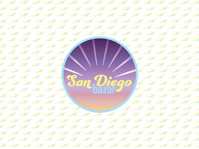San Diego Bazar logo pattern repeat shop