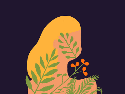 Inner Garden Illustration conceptual illustration digital art digital illustration drawing editorial illustration ferns freelance illustrator garden graphic art green illustration illustration digital illustrator mental health minimalism plant life plants procreate procreate art simple illustration