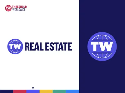 TW Real Estate logo lock-up artful artist brand identity branding design fine arts branding icon logo logo design logo lockup logo system logotype real estate logo startup logo
