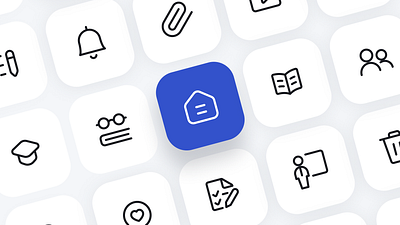 LMS iconography app clean dashboard dashboard ui design e learning icon lms online course outline ui uiux university ux webapp