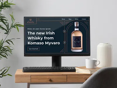 Web Design Komaso Whisky home homepage irish whisky landing page site ui ui design ui ux ui ux design userinterface ux ux design web web design web page web site webdesign website website design whisky