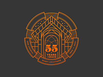 55TH LOGO - GRACE CHURCH 55 anniversary church grace houston