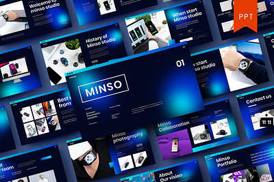 Minso Multipurpose Template app blog blogger clean colorful company corporate google slides keynote modern multipurpose multipurpose template photography pitchdeck portfolio powerpoint presentation studio template unique