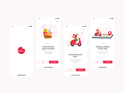 Bites Delivery Food App animation