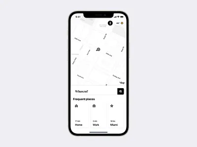 Map iOS app—Home app apple ios iphone map maps navigation ui ux