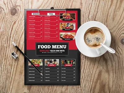 Food Menu Template branding broucher design food menu design food menu template graphic design illustration illustrator magazine cover photoshop