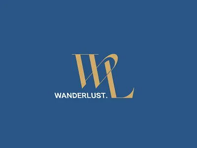 Wanderlust. LOGO colors custom customtype design elegance elegant elegant font icon iconography icons logo logo design logodesign logotype mark wander