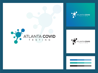 ATLANTA COVID TESTING LOGO brandidentity branding colorful corporate covid logo creative logo hospital logo lettering lettermark logo design logoconcept logotype medical logo minimal minimalist modern professional professional logo testing logo