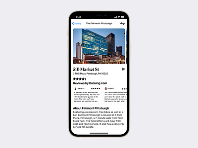 Map iOS app—Business app apple ios iphone map maps navigation ui ux