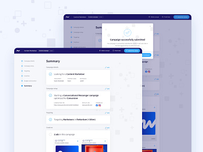 MrWork - Recruitment marketing tool campaigns design marketing platform saas ui ux webapp