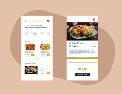 Food App Design app application branding design food google ui ux web