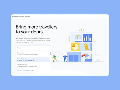 Hotel Insights - Landing page design product ui ux web