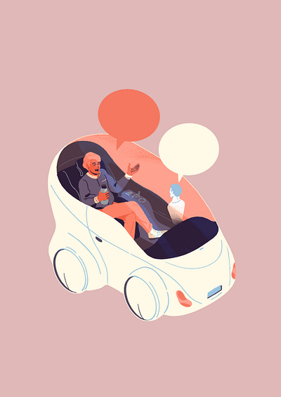 St Gobain Sekurit ai cars carsharing colorful ecological ecology electric electric car family future minimalist people