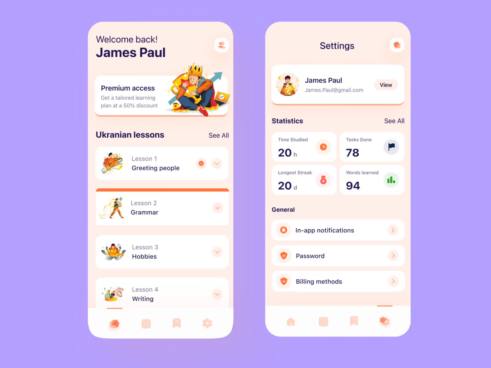 Educational app | Motion by Volodymyr Severynenko on Dribbble