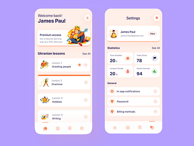Educational app | Motion ae animation app colourful concept courses design e learning education figma illustration interactive learning minimalist mobile motion graphics students study ui university