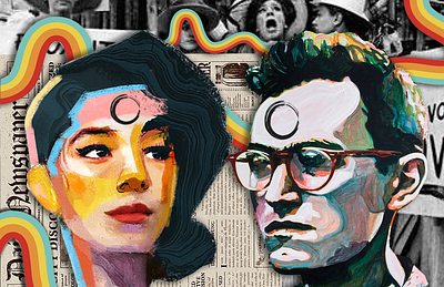 Collage Equidad app collage color contrast design illustration photoshop web