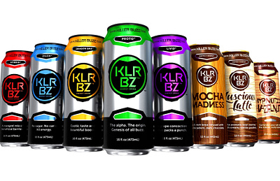 Killer Buzz bottle branding energy drink packaging