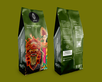 Balinese Illustration for Packaging illustration