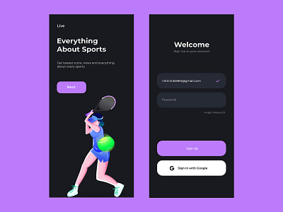 Live Score App Design app app design design dribbble flat illustration ios app design minimal responsive design ui