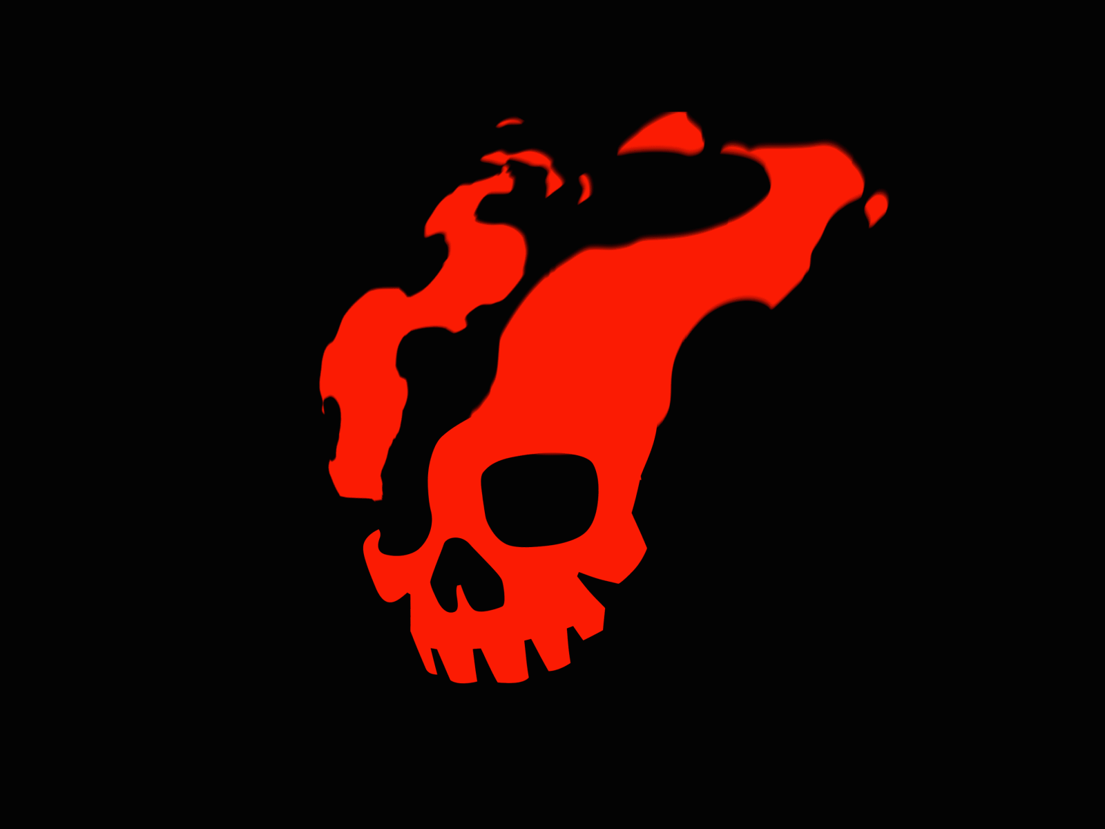 skull fire logo animation branding burn death fire flame gif illustration logo motion skull