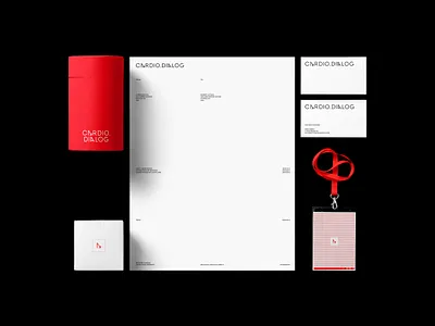 Cardio.Dialog Visual Identity branding business card business cards capsule clean collateral design graphic design identity letter logo logomark logotype minimal stationary type typography visual visual identity