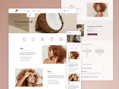 Kym Nylz / Hervolution - Shopify Store Design beauty commerce design system responsive shopify store design stem web design
