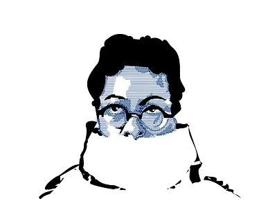 J adobe illustrator african american black line art vector