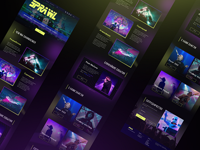 Virtual concert website color desctop design figma interface landing logo ui ux web website