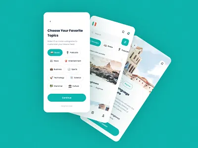 Language Learning App app figma ios design language app learning app mobile app mobile app design product design ui ux