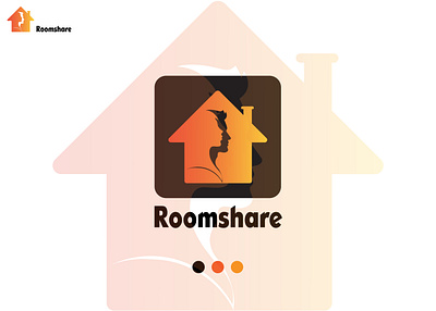 roomshare app creative design flat flatminimalist icon logo logodesign modern redesign room share ui