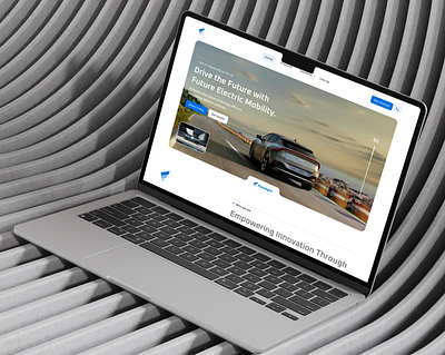 Electric Car Dealership Website UI Design car electric vehicle figma landing page uiux