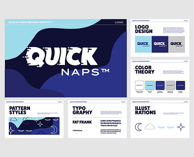 Quick Naps Branding abstract brand brand identity branding design graphic design illustration logo practice vector