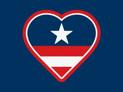 'Merica Heart digital art heart