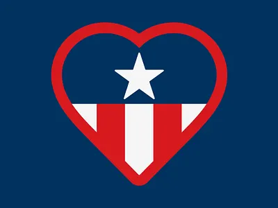 'Merica Heart digital art heart