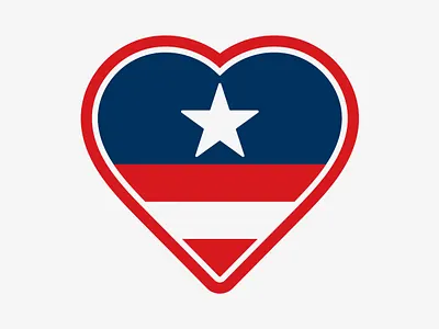'Merica Heart digital art heart