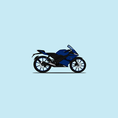 Motorbike Illustration | Yamaha R15 Version 3 bike branding design flat illustration illustration motorbike motorcyle motorsport racing rider vector vector design vectorart yamaha