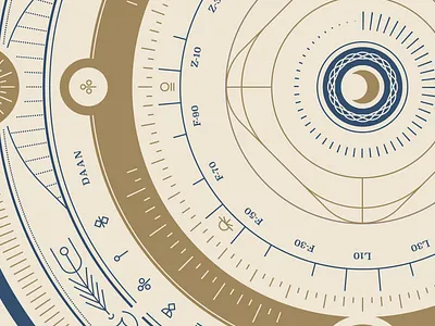 Make things for fun design fantasy illustration moon orrery sun