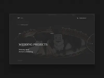 Wedding Projects Slider animation design principle slider wedd вдохновение цветы
