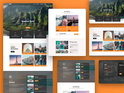 Travel Elementor Template Kit creative responsive template templatekit travel web web design website wordpress