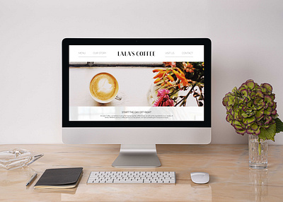 Coffee Shop Webpage Mockup branding design digital art graphic design web design webdesign website